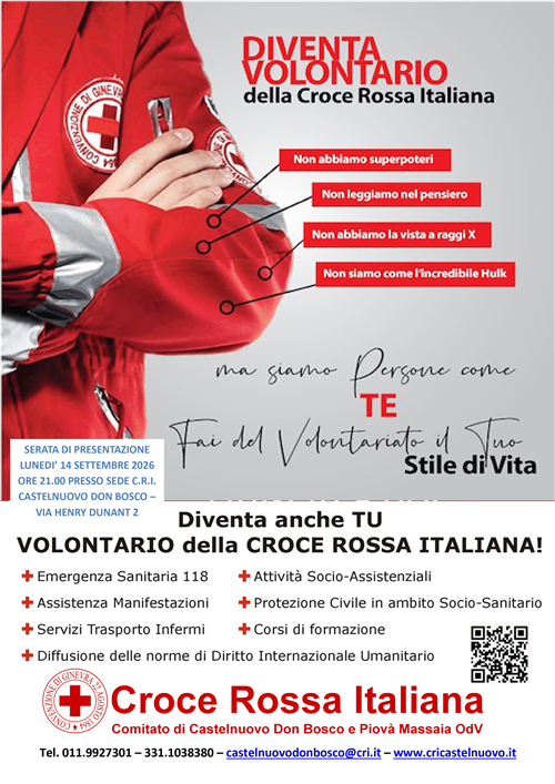 Corso per volontari Croce Rossa